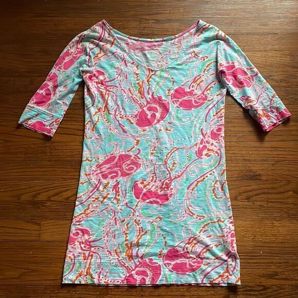 Lilly Pulitzer Eliza Dress in Jellies Be Jammin - Picture 1 of 5